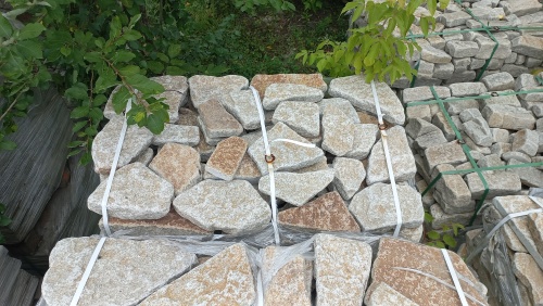 Гранитный плитняк галтованный для парковки купить в Артёмовском