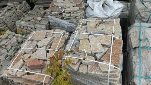 Гранитный плитняк галтованный для парковки купить в Артёмовском