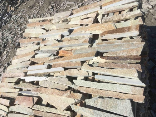 Горбушка златолит золотистый для облицовки купить в Артёмовском